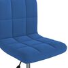vidaXL Chaise pivotante de bureau Bleu Velours