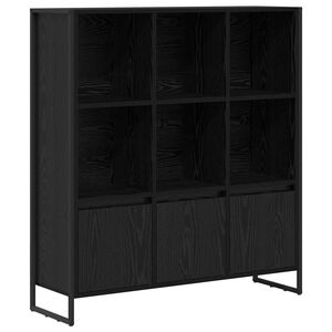 vidaXL Biblioth&egrave;que 99,5 x 30 x 108 cm Bois d'ing&eacute;nierie Ch&ecirc;ne noir