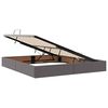 vidaXL Lit avec rangement et matelas Gris 180 x 200 cm Simili cuir