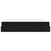 vidaXL Cadre de lit avec matelas avec matelas 2 pcs Noir Velours