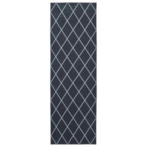vidaXL Coureur de Tapis ORIZ 1150 gsm Motif en maille noire