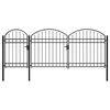 vidaXL Portail de cl&ocirc;ture de jardin avec sommet en arc ASSEN