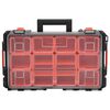 vidaXL Mallette de transport portable noir 55,5x34,5x13,5 cm PP