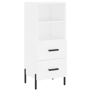 vidaXL Buffet blanc 34,5x34x90 cm bois d'ing&eacute;nierie