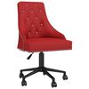 vidaXL Chaises &agrave; manger pivotantes lot de 4 rouge bordeaux velours