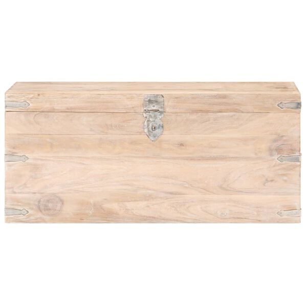 vidaXL Coffre 90x40x40 cm Bois d'acacia solide