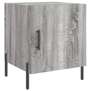 vidaXL Table de chevet sonoma gris 40x40x50 cm bois d'ing&eacute;nierie
