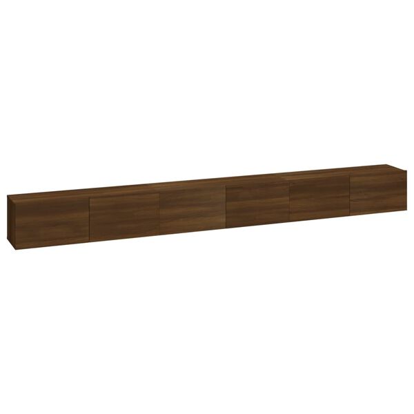 vidaXL Ensemble de meubles TV 3 pcs Chêne marron Bois d'ingénierie