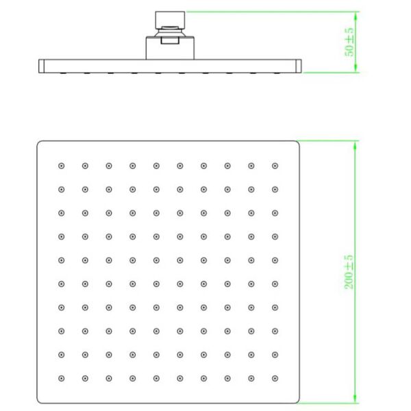 SCH&Uuml;TTE Pomme de douche NANCY chrome