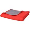 vidaXL Couvre-lit matelass&eacute; double-face Rouge et gris 230x260 cm