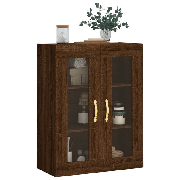 vidaXL Armoire murale ch&ecirc;ne marron 69,5x34x90 cm