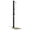 vidaXL Douche solaire ext&eacute;rieure Noir 217 cm PVC et Aluminium