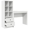 vidaXL Bureau avec tiroir 2 pcs Blanc