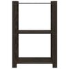 vidaXL Support de rangement &agrave; 3 niveaux noir 60x38x90 cm bois pin