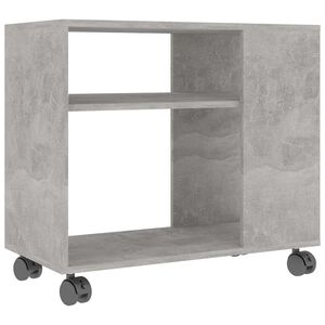 vidaXL Table d'appoint Gris b&eacute;ton 70x35x60,5 cm Bois d'ing&eacute;nierie