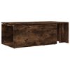 vidaXL Table basse Chêne fumé 150x50x35 cm Bois d'ingénierie