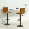 vidaXL Tabourets de bar lot de 2 marron velours