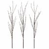 vidaXL Branche de cuivre LED de d&eacute;coration de No&euml;l 3 pc Marron 62 cm