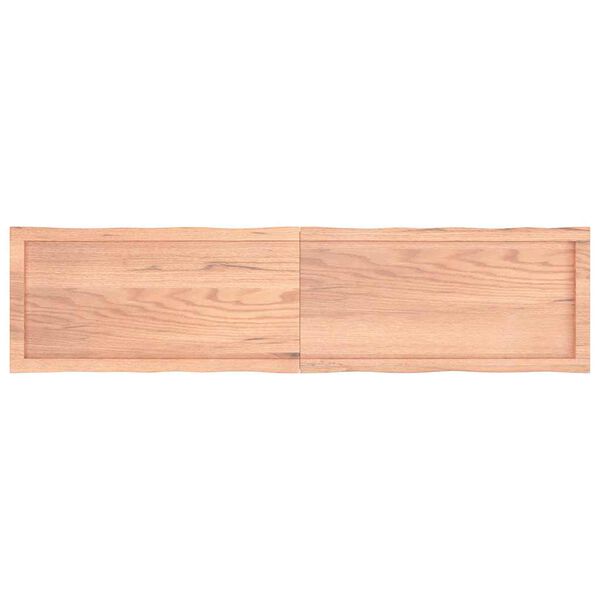 vidaXL Dessus de table bois massif trait&eacute; bordure assortie