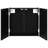 vidaXL Cabinet pour cible Ch&ecirc;ne noir 56 x 12 x 53,5 cm