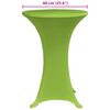vidaXL Housses de table extensible 4 pcs 60 cm Vert