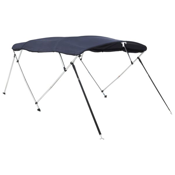 vidaXL Toit bimini &agrave; 4 arceaux parois lat&eacute;rales 243x(230-244)x137 cm