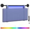 vidaXL T&ecirc;te de lit suspendue Bleu denim Tissu