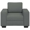 vidaXL Fauteuil gris foncé 60 cm tissu