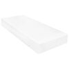 vidaXL Lit d'appoint avec matelas Brun cir&eacute; et blanc 90 x 200 cm