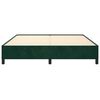 vidaXL Cadre de lit sans matelas vert fonc&eacute; 180x200 cm velours