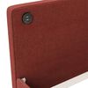vidaXL Lit avec USB Rouge bordeaux Tissu 90x200 cm
