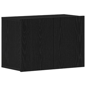 vidaXL Meuble TV Ch&ecirc;ne noir 60x30x41 cm Bois d'ing&eacute;nierie