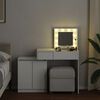 vidaXL Coiffeuse avec LED blanc 115x37x110,5 cm