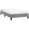 vidaXL Cadre de lit sans matelas gris clair 90x190 cm velours
