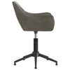 vidaXL Chaises pivotantes &agrave; manger lot de 6 gris fonc&eacute; velours