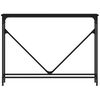 vidaXL Table console noir 102x22,5x75 cm bois d'ing&eacute;nierie