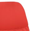 vidaXL Chaise de relaxation Rouge Similicuir