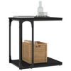 vidaXL Table d'appoint Noir 50x35x52 cm Bois d’ingénierie