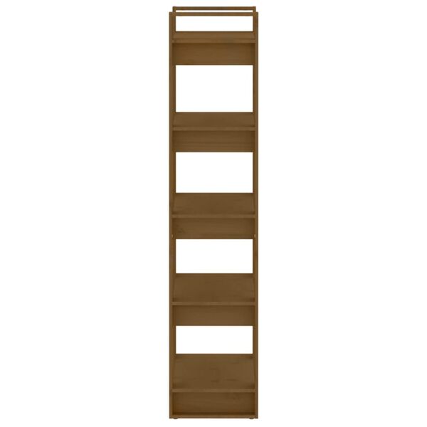 vidaXL Bibliothèque/Cloison Marron miel 60x35x160 cm Bois massif