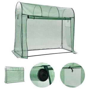 vidaXL Serre avec porte zipp&eacute;e 200x80x170 cm