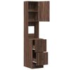 vidaXL Armoire de cuisine ch&ecirc;ne marron 35x50x180 cm bois d&rsquo;ing&eacute;nierie