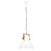 vidaXL Lampe suspendue industrielle 25 W Blanc Rond 40 cm E27