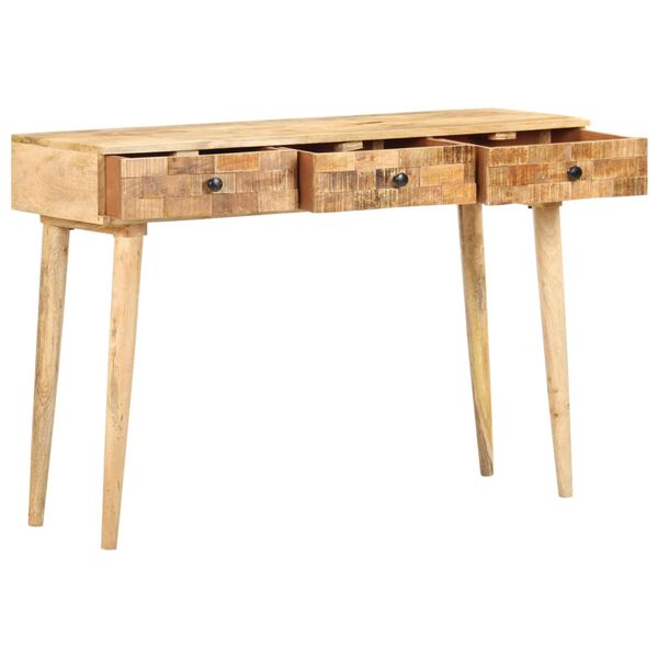 vidaXL Table console 115x35x76 cm Bois de manguier massif