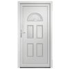 vidaXL Porte d'entr&eacute;e blanc 98x198 cm PVC