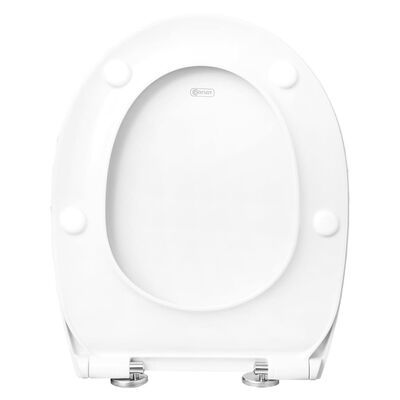 CORNAT Siège de toilette avec fermeture en douceur PREMIUM 4 blanc