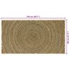 vidaXL Tapis Naturel et Noir 80 x 150 cm Jute