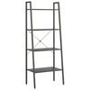 vidaXL &Eacute;tag&egrave;re sur pied 4 niveaux Noir 56x35x140 cm