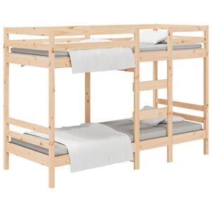 vidaXL Lit superpos&eacute; sans matelas 90x190 cm bois de pin massif