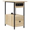 vidaXL Cabinet de chevet avec tiroir Ch&ecirc;ne Sonoma 60 x 30 x 61 cm