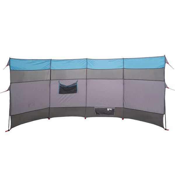 vidaXL Brise-vent de camping bleu 366x152x152 cm imperm&eacute;able